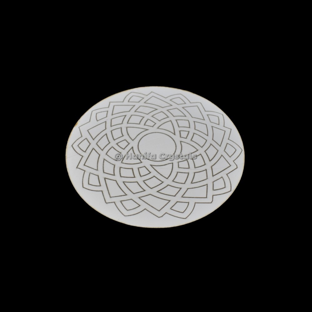Crown Chakra Engraved MDF Coaster And Grid