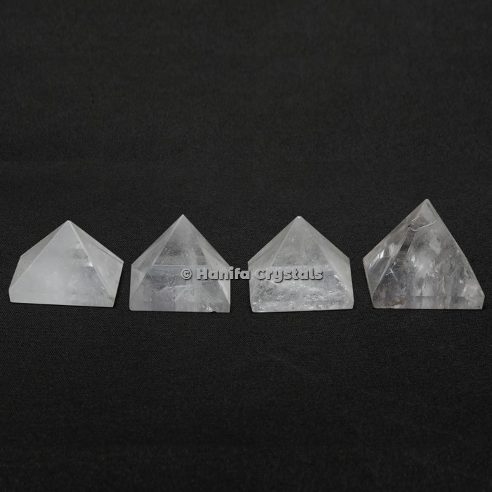 Crystal Quartz Gemstone Pyramids