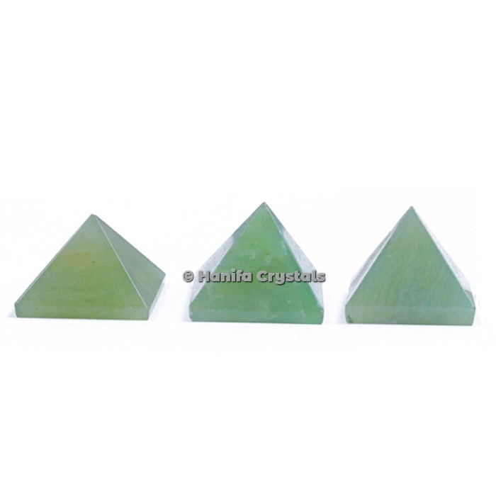 Green Aventurine Gemstone Pyramids