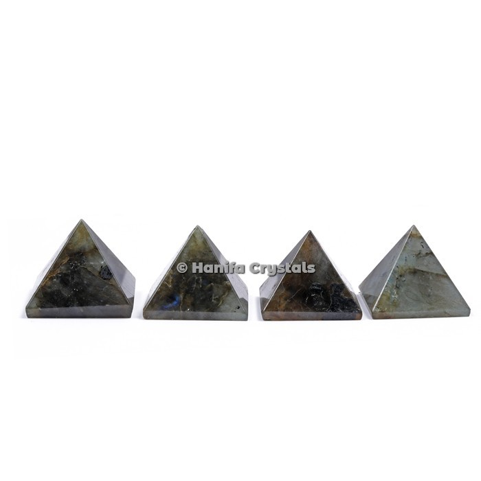 Labradorite Gemstone Pyramids