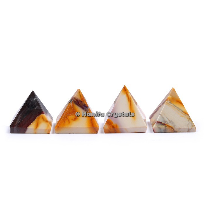 Fancy Agate Gemstone Pyramids