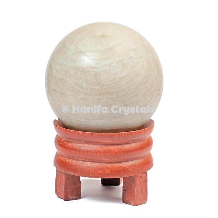 Cream Moonstone Gemstone Sphere