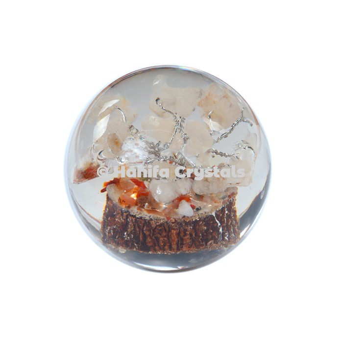 Crystal Tree in Orgone Sphere