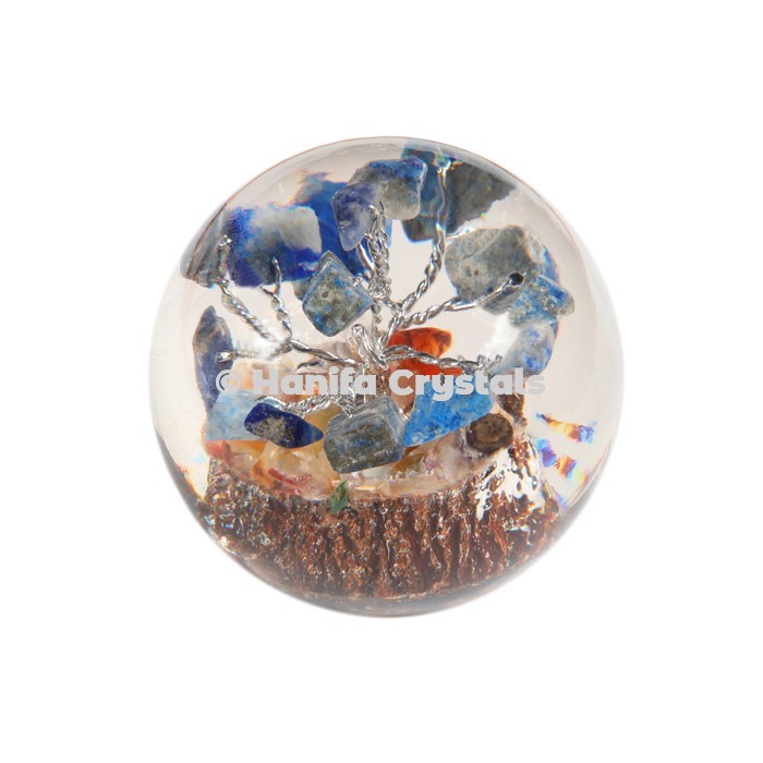 Lapis Lazuli Stones in Orgone Sphere