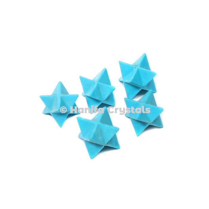 Turquoise Merkaba Stars