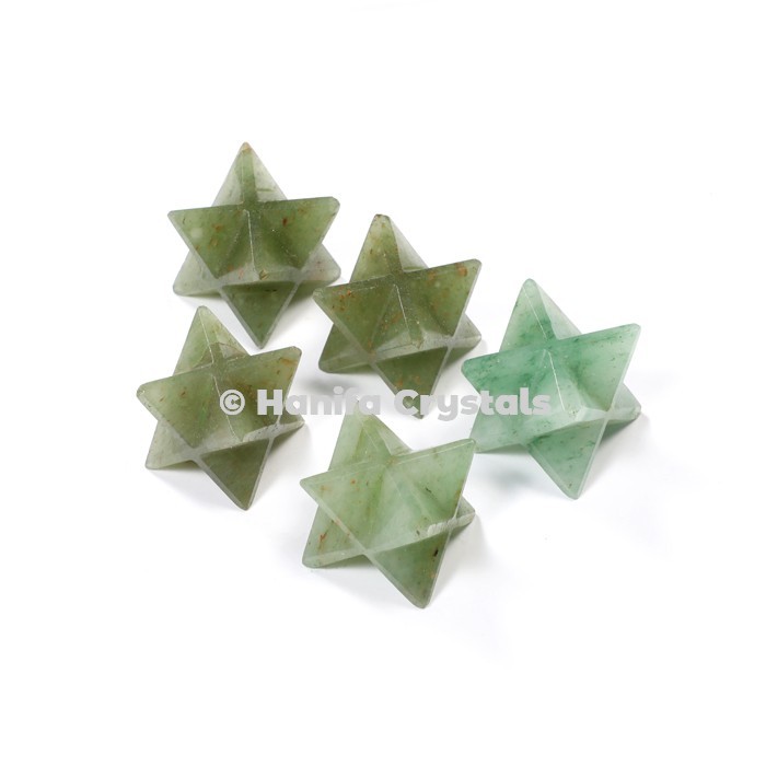 Green Aventurine Merkaba Stars