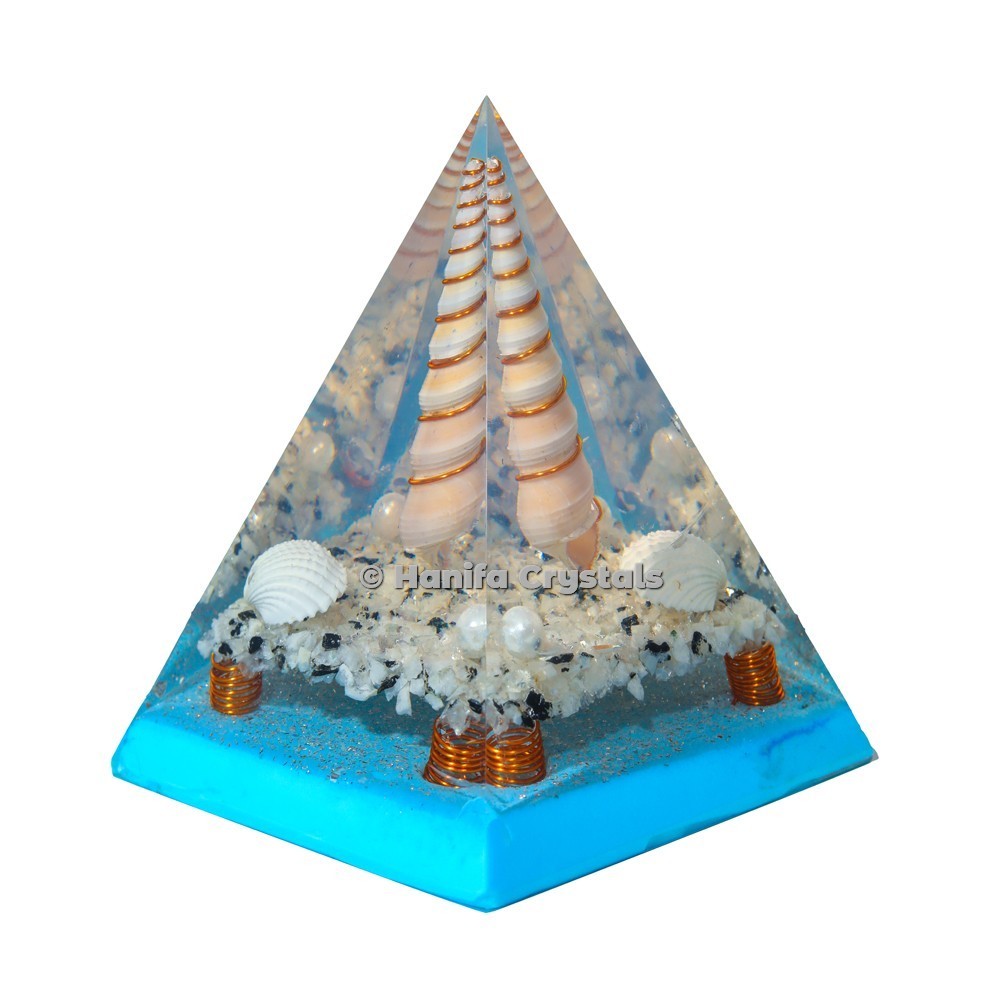 White Rainbow Orgonite Healing Pyramid