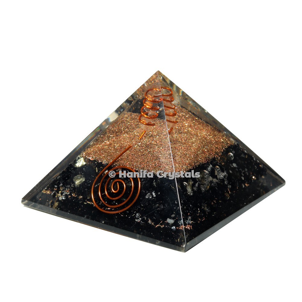 Black Obsidian Orgonite Emf Protect Healing Pyramid