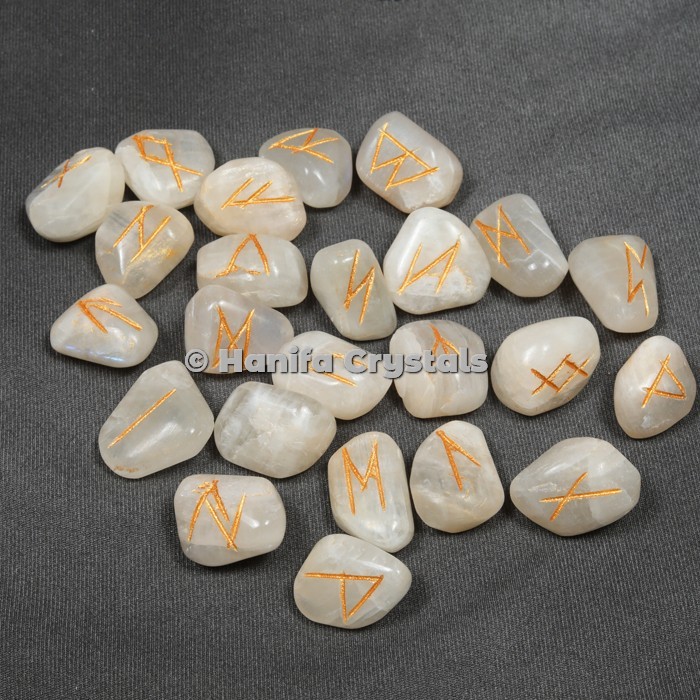 Indian Moonstone Rune Sets