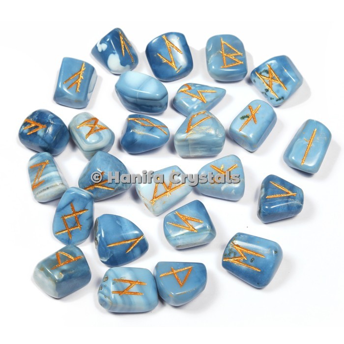 Blue Agate Rune Sets