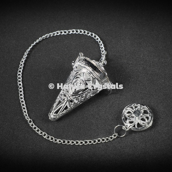 Openable Cage Silver Dowsing Pendulum