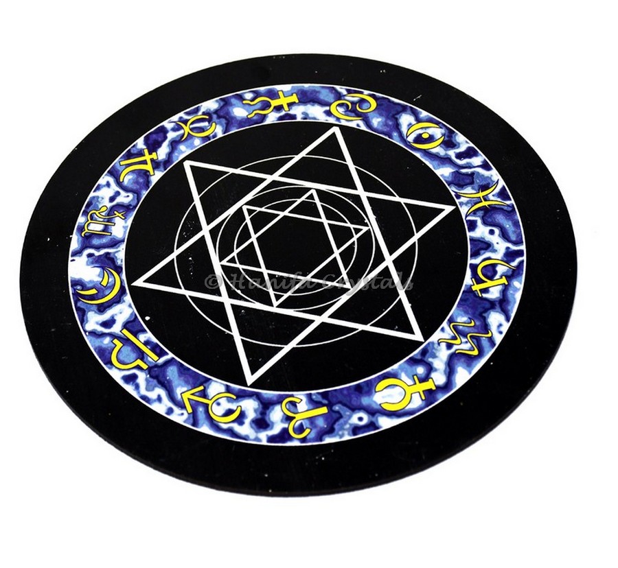 Pentagram With Zodiac Color Sign Pendulum Board