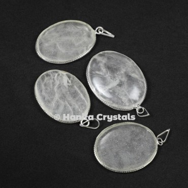 Fashionable Oval Shape Crystal Pendant