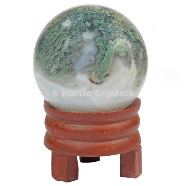 Tree Agate Gemstone Sphere