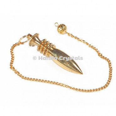 Golden Metal Karnak Dowsing Pendulum