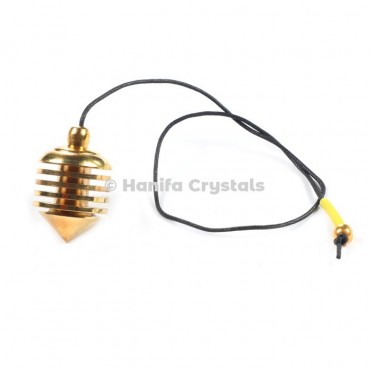 Designable Brass Metal Dowsing Pendulum with Cord