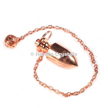 Small Bullet Copper Brass Dowsing Pendulum