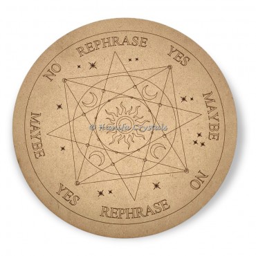 Engraved MDF Moon Sun Pendulum Board